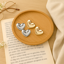 4 пара сережек-гвоздиков из сплава 2 цветов&nbsp;EJEW-HY0001-39