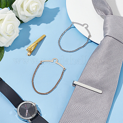 Латунный зажим для галстука&nbsp;AJEW-FG0003-09