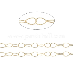 Латунные цепи с полыми ромбическими звеньями&nbsp;CHC-M025-03G