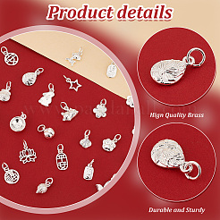 24шт 24 стиля латунные подвески&nbsp;FIND-PH0020-24