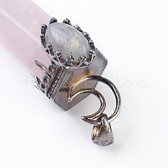 Естественно розового кварца большие кулоны&nbsp;G-F639-05E