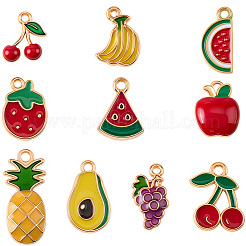 40шт 10 стиля сплава эмалевые подвески&nbsp;ENAM-SC0007-19