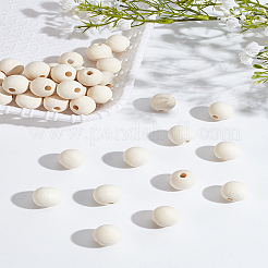 50 шт. натуральные необработанные деревянные бусины&nbsp;WOOD-LP0001-08