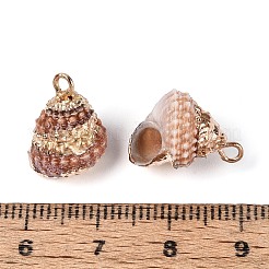 Гальванические подвески из натуральных ракушек&nbsp;BSHE-T015-06
