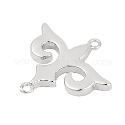 Подвески-соединители в виде цветка из латуни&nbsp;KK-G522-18P