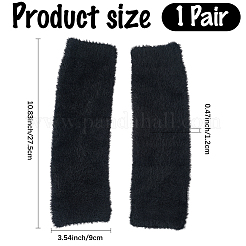 1 пара теплых перчаток без пальцев из акрилового волокна&nbsp;AJEW-CY0002-23A