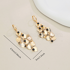 Серьги-кольца с кисточками в форме сердца из латуни&nbsp;DC3411