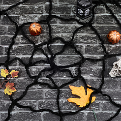 Полиэстер паутина украшение для вечеринки&nbsp;AJEW-WH20033-073B