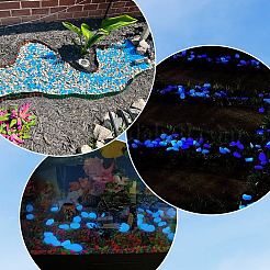 100 шт. светящиеся смоляные бусины для украшения витрины&nbsp;RESI-SP0001-47D