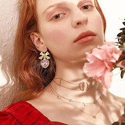 24 шт. Сплав серьги-гвоздики&nbsp;EJEW-HY0001-06