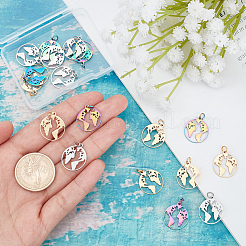 18 шт. подвески из нержавеющей стали 201 двух цветов&nbsp;STAS-DC0003-05