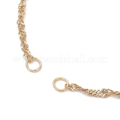 Изготовление браслета-цепочки из сингапурской нержавеющей стали 304&nbsp;AJEW-JB01306-01