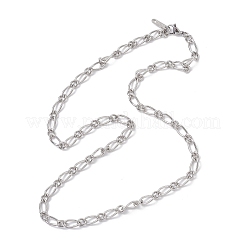 5 мм цепочка Фигаро из нержавеющей стали 304 для женщин&nbsp;NJEW-JN05629