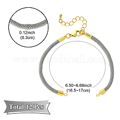 12 шт. 6 цвета нейлоновых шнуров для изготовления браслетов&nbsp;AJEW-YW0001-42