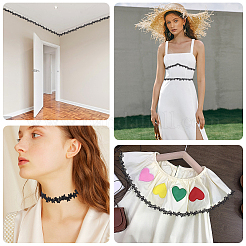 Лента из полиэстерового кружева со звездами&nbsp;OCOR-WH20003-13A