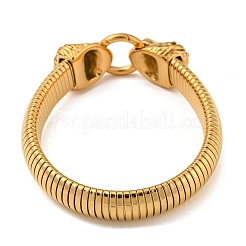 Браслет-цепочка в виде плоской змейки из нержавеющей стали 304&nbsp;BJEW-B076-04G