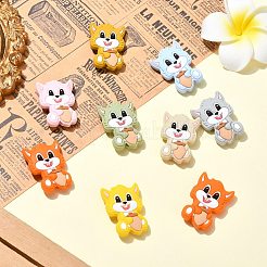 16шт 8 цвета силиконовые фокусные бусины&nbsp;SIL-CJ0001-79