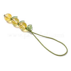 4 шт. подвесных украшений из смешанного камня для мобильных аксессуаров&nbsp;HJEW-TA00421