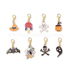 Украшения из эмалевого сплава для подвески на Хэллоуин&nbsp;HJEW-JM03648