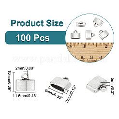 100 шт. наконечники для шнура из сплава в тибетском стиле&nbsp;FIND-NB0004-53