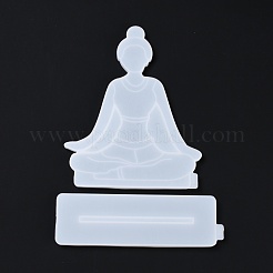 Силиконовые Молды для статуй для йоги своими руками&nbsp;DIY-G046-11