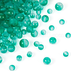 Нити матовых прозрачных стеклянных бусин&nbsp;GLAA-TA0002-77A