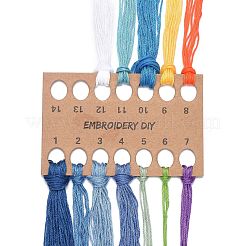 Тканая сетка/паутина своими руками с набором для вышивания узором из перьев&nbsp;DIY-O021-19B