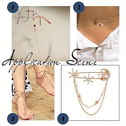 15 шт. 3-цветные латунные микрофибровые соединительные звенья&nbsp;KK-YW0004-29