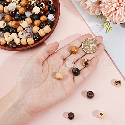 140 шт. 7 стиля наборы европейских бусин из смолы&nbsp;OPDL-ME0001-02