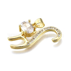 Стойки обшивки латунь микро проложить Циркон подвеску&nbsp;KK-K401-72G