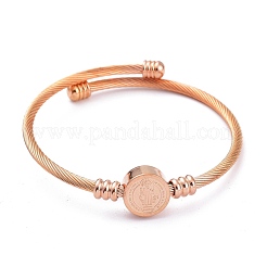 Наборы браслетов-манжет из нержавеющей стали 304&nbsp;BJEW-M284-15