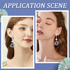 12 шт. латунная фурнитура для сережек-колец с микропаве из прозрачного кубического циркония&nbsp;EJEW-BBC0001-25P