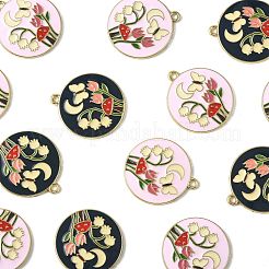 20шт 2 цвета сплава эмалевые подвески&nbsp;ENAM-FS0004-14