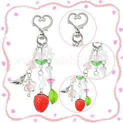 2 шт. акриловые и стеклянные подвесные украшения&nbsp;KEYC-SP0001-31