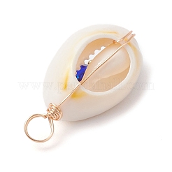 Подвески из натуральной каури&nbsp;PALLOY-JF02662-02