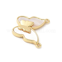 Подвески из латуни с натуральными белыми ракушками&nbsp;KK-S522-19G