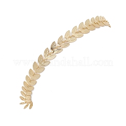 Браслеты-цепочки из латуни с листьями для женщин&nbsp;BJEW-JB12685