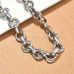 Ожерелья из двух звеньев цепи из нержавеющей стали 304&nbsp;NJEW-S453-02G-A