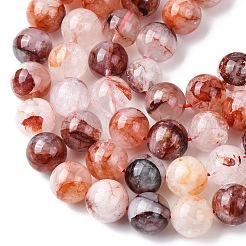 Натуральный гематоидный кварц / нитки из железистого кварца&nbsp;G-H343-D14-12mm