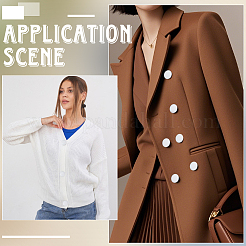 30 шт. пуговицы из искусственной кожи с 1 отверстиями на ножке&nbsp;BUTT-CL0001-01A-02