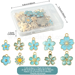 40шт 10 стиля подвески из сплава с эмалью&nbsp;ENAM-FS0002-32