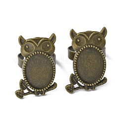 Регулируемые литые сеттинги площадку кольцо&nbsp;FIND-WH0110-462AB