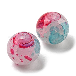 Прозрачные стеклянные бусмины кракле&nbsp;LS-GLAA-D012-02A