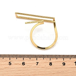 Латунь манжеты кольца&nbsp;LS-RJEW-Z097-04G