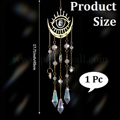 1 шт. металлические подвесные украшения в виде луны&nbsp;AJEW-CN0004-04A