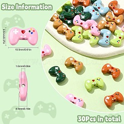 30шт 6 цвета окрашенные распылением бусины из сплава&nbsp;FIND-CJ0002-68