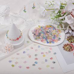 400 шт. 10-цветные градиентные прозрачные акриловые бусины&nbsp;OACR-PA0001-36