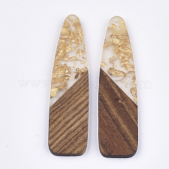 Большие подвески из смолы и дерева&nbsp;LS-X-RESI-S358-98F