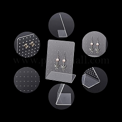 Подставки для сережек из органического стекла в форме буквы L&nbsp;ODIS-PH0001-51-WH