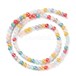 Бусины непрозрачные гальванические&nbsp;X-GLAA-P056-4mm-A01